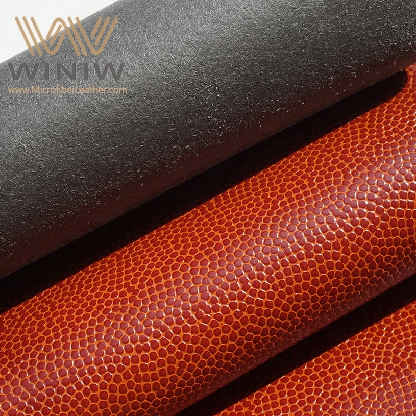 Synthetic Leather Materials Supplier Custom Wholesale Microfiber Basketball PU Leather