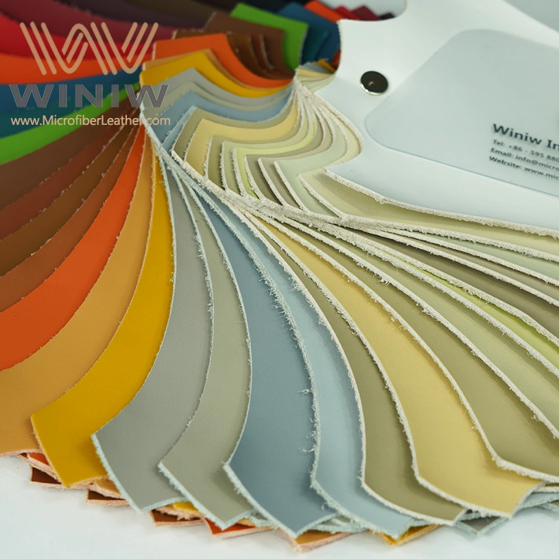 Fabric Manufacturer in China Automotive Vehicle Interior Materials PU Microfiber Leather