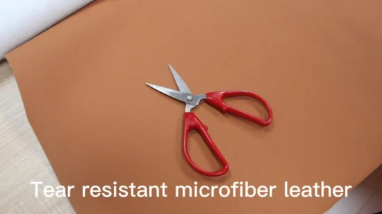 Prenda novedosa resistente al desgarro Cuero sintético de microfibra