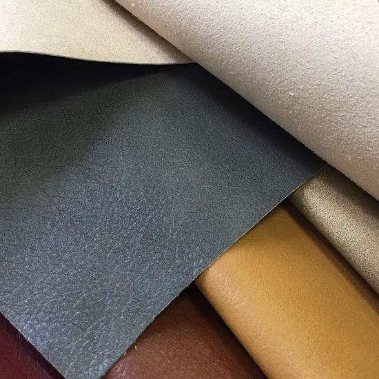Cuero sintético artificial de la microfibra del faux de la PU del PVC para la silla del sofá de la tapicería de los zapatos